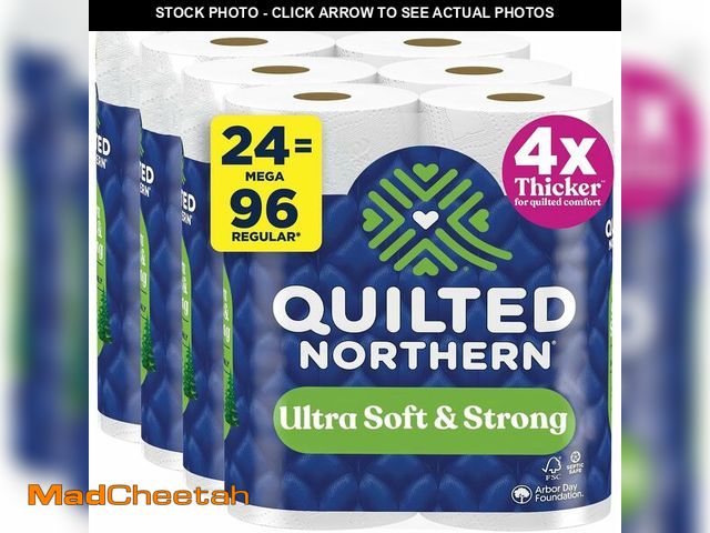 Lot 74-14349693 - Quilted Northern Ultra Soft &amp; Strong Toilet Paper, 24 Mega Rolls = 96 Regular Rolls, 5X Stronger...