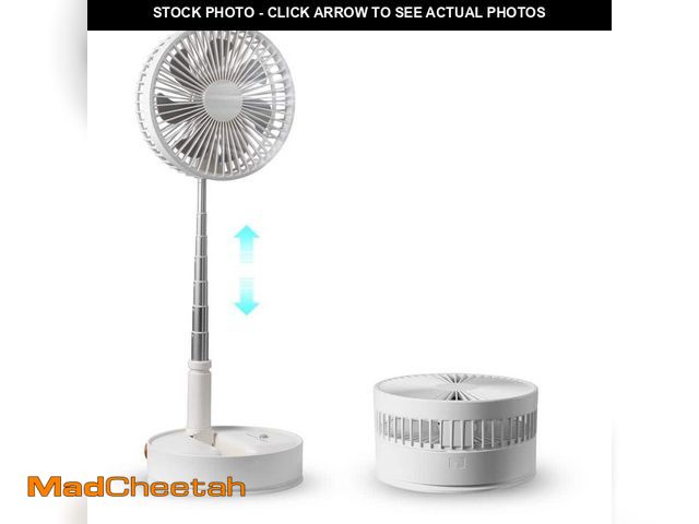 Lot 74-12784316 - *DIRTY* VEVOR 8 in. Foldable Oscillating Standing Fan with Remote Control, 4 Speed Adjustable Portab...