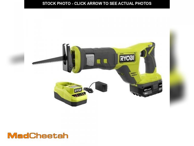 Lot 74-12143785 - ONE+ 18V Cordless Reciprocating Saw Kit with 4.0 Ah Battery and Charger - UNUSED