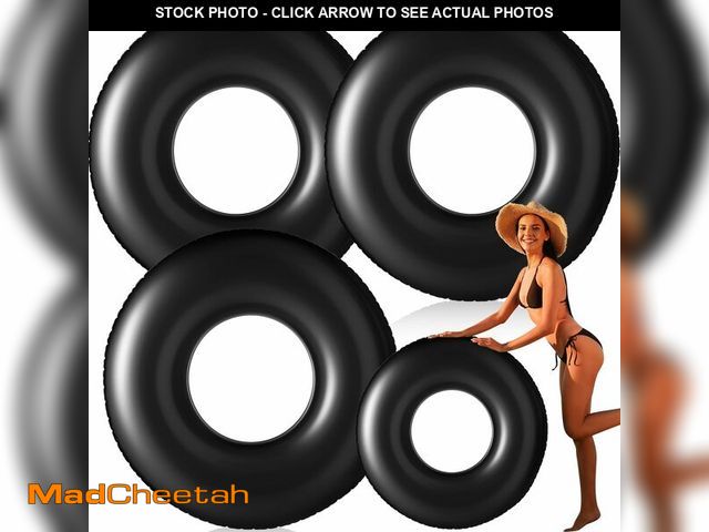 Lot 74-14426559 - Gemscream 3 Pcs Jumbo Inflatable Pool Float 47.24 Inches Swimming Ring Pool Floats White Inflatable ...