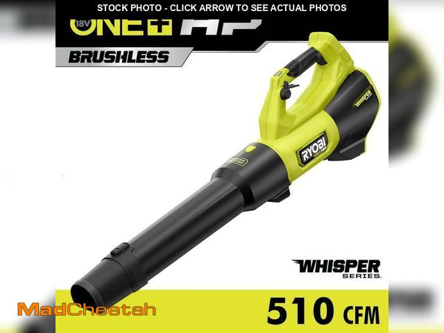 Lot 74-12792124 - RYOBI ONE+ HP 18V Brushless Cordless 130 MPH 510 CFM Leaf Blower (Tool Only) - USED