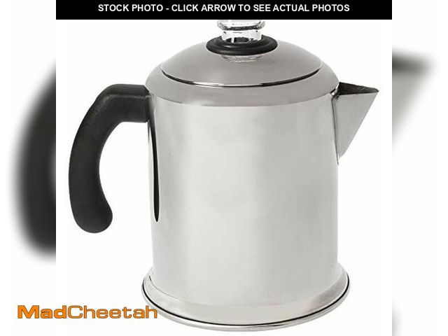 Lot 74-12841146 - Farberware Classic Yosemite Stainless Steel Coffee Percolator - 8 Cup, Silver - UNUSED