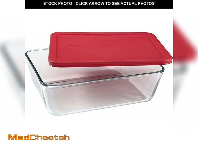 Lot 74-12829159 - Pyrex Simply Store 11-Cup Rectangular Glass Food Storage Dish - UNUSED