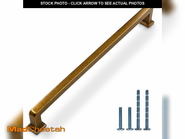 Lot 74-12699498 - Coinkoly 6 Pack 12.6"(320mm) Vintage Antique Brass Cabinet Pulls Kitchen Cabinet Handles Drawer Pull...