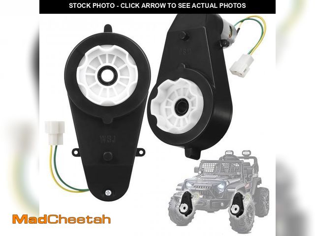Lot 74-11545417 - 2Pcs 24V 30000RPM Kids Ride On Car Gearbox Motor Power Wheels Motor Gearbox Upgrade Motorcycles Jeep...