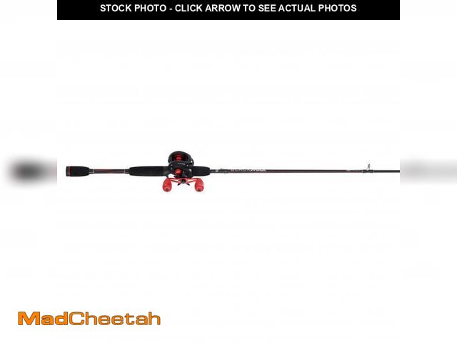Lot 74-12406553 - Abu Garcia Black Max Baitcast Fishing Combo, 6'6" Medium Rod, Right/Left Handed Reel - UNUSED