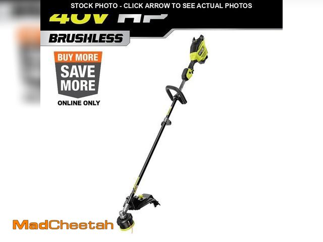 Lot 74-14112864 - RYOBI 40V HP Brushless Whisper Series 17 in. Cordless Attachment Capable String Trimmer (Tool Only) ...