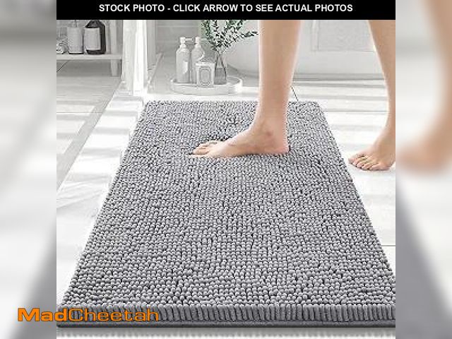 Lot 74-12125304 - Smiry Luxury Chenille Bathroom Rugs 30x20, Extra Soft and Absorbent Shaggy Bath Mat, Machine Washabl...