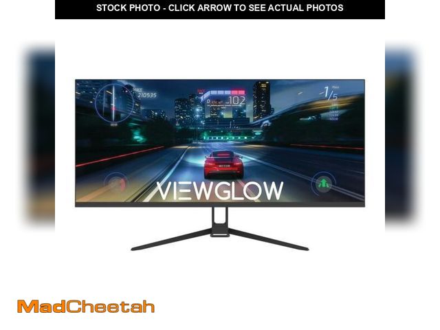 Lot 74-13300663 - ViewGlow 34" Gaming Monitor, 3440x1440 LED, 1ms Response Time, 100Hz Refresh Rate, Computer Monitor ...