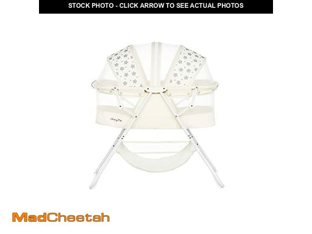 Lot 74-12543966 - Dream On Me Karley Bassinet in French White,Lightweight Portable Baby Bassinet, Quick Fold and Easy ...