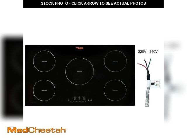 Lot 74-12557713 - VEVOR 35.4 in. x 20.5 in. Built-in Induction Electric Stove Top with 5-Burners Ceramic Cooktop with ...