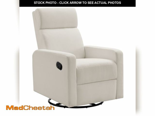 Lot 74-13674304 - Oxford Baby Layton Manual Upholstered Glider Recliner Rocking Chair 360ÃÂ° Swivel for Nursery and L...