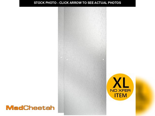 Lot 74-13019304 - Delta 23.5 in. W x 67.8 in. H Sliding Shower Door Glass Panel in Rain Glass - UNUSED