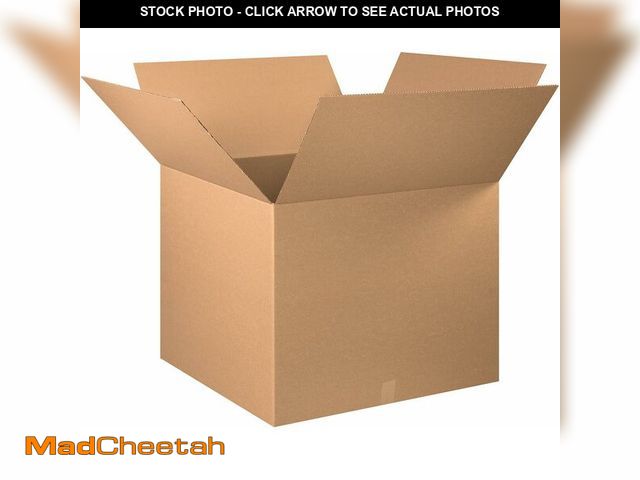 Lot 74-14279491 - BOX USA Shipping Boxes Large 30"L x 30"W x 25"H 5-Pack - Corrugated Cardboard Box for Moving, Mailin...