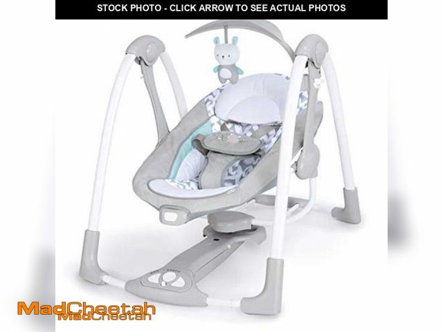 Lot 74-12029572 - Ingenuity ConvertMe 2-in-1 Compact Portable Automatic Baby Swing &amp; Infant Seat, Battery-Powered ...