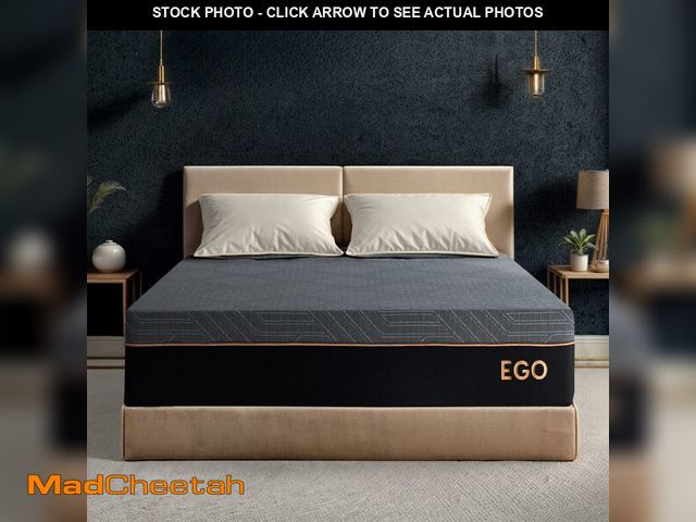 Lot 74-13577663 - EGOHOME 12 Inch Queen Mattress, Copper Gel Cooling Memory Foam for Back Pain Relief, Therapeutic Bed...