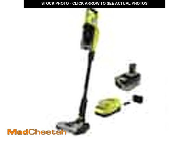 Lot 74-12558150 - (MISSING CHARGER) RYOBI ONE+ HP 18V Cordless Pet Stick Vacuum Cleaner Kit with 4.0 Ah HIGH PERFORMAN...