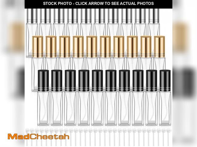 Lot 74-11548961 - Domensi 30 Pcs Glass Perfume Travel Refillable Bottles 20 ml Mini Cologne Perfume Bottles Empty No L...