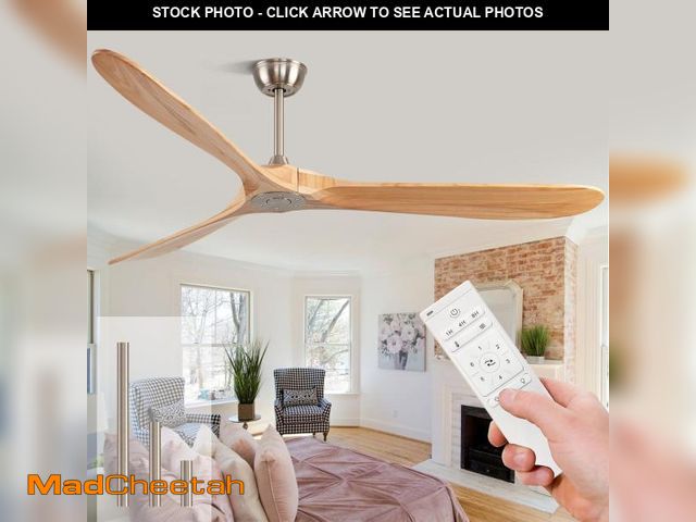 Lot 74-12167086 - AuraQify 72 Inch Ceiling Fans Without Lights, Ceiling Fan No Light with Remote Control and DC Silent...