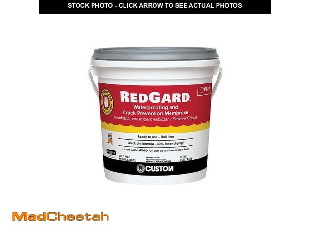 Lot 74-12884153 - Custom Building Products RedGard 1 Gal. Waterproofing and Crack Prevention Membrane - UNUSED