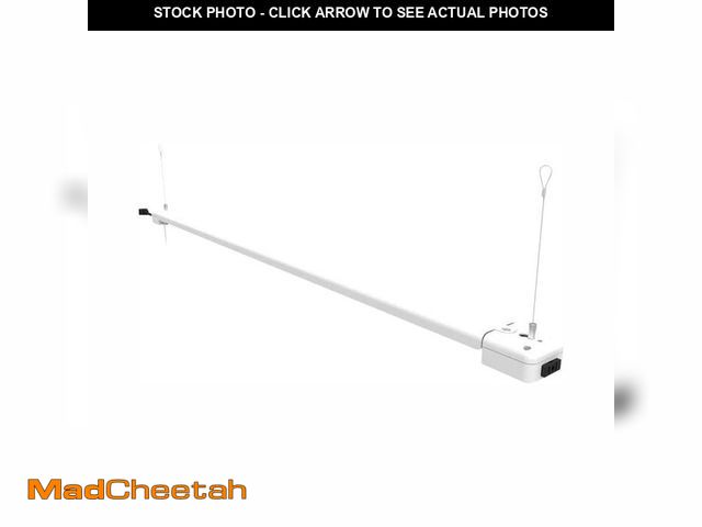 Lot 74-12871443 - Commercial Electric 4 ft. 30-Watt 4000K Bright White 1-Light White Integrated LED Linkable Hanging S...