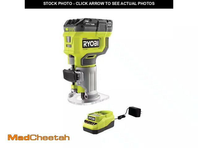 Lot 74-12792613 - Ryobi ONE+ 18V Cordless Compact Router Kit With 2.0 Ah Battery And Charger - UNUSED