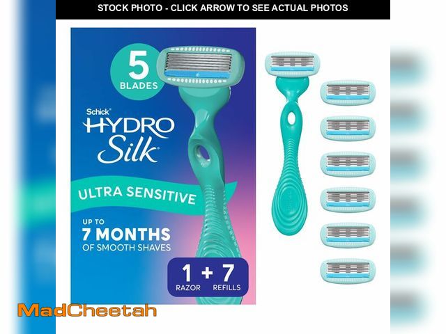 Lot 74-14052565 - Schick Hydro Silk Ultra Sensitive Razor for Women | Womens Razor for Sensitive Skin, 5 Blade Razors ...