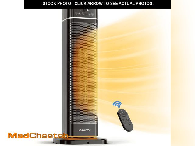 Lot 74-13044614 - (MISSING REMOTE) Lairy 24inch Space Heater for Indoor Use, 1500W Fast Electric Ceramic Tower Heaters...