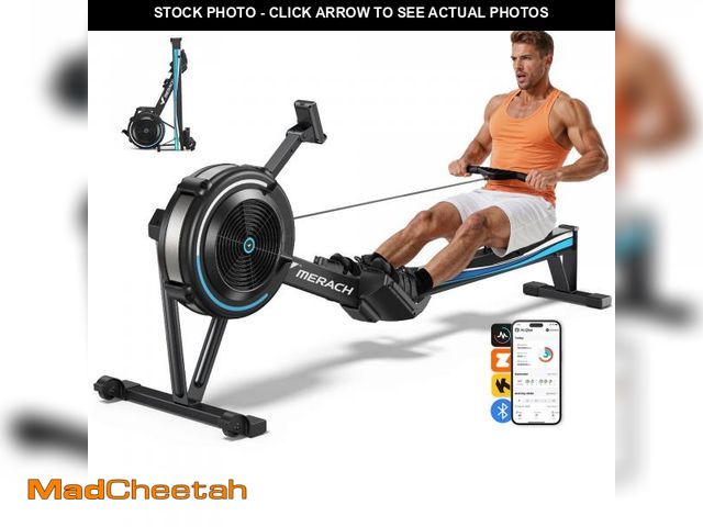 Lot 74-12340703 - MERACH Air Rowing Machine for home, Professional Air Resistance Magnetic Rower Machine Quiet Resista...