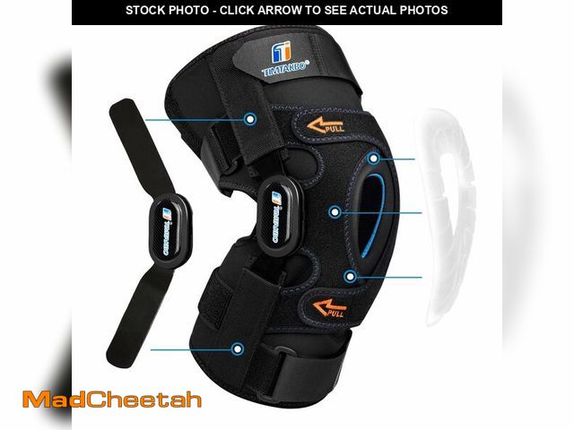 Lot 74-12701642 - Hinged Knee Brace for Women/Men, Knee Braces for Knee Pain with GEL Patella Stabilizer, Plus Size Kn...