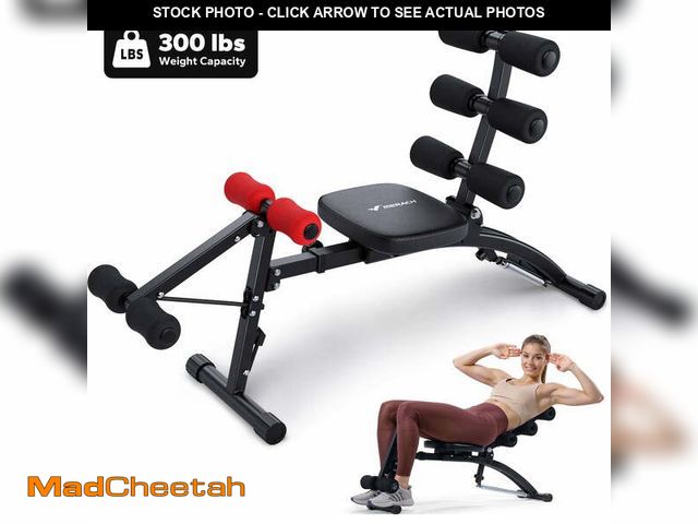 Lot 74-14588443 - MERACH Ab Machine, Stomach Workout Equipment with Adjustable Length, Abdominal Workout Bench with Er...