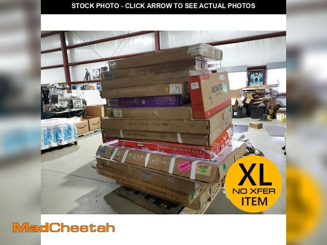 Lot 74-12828324 - 1 Pallet of 15 Damaged / Cracked TVs TS 89600- MUST BE PICKED UP IN 7 DAYS !!!! - UNUSED