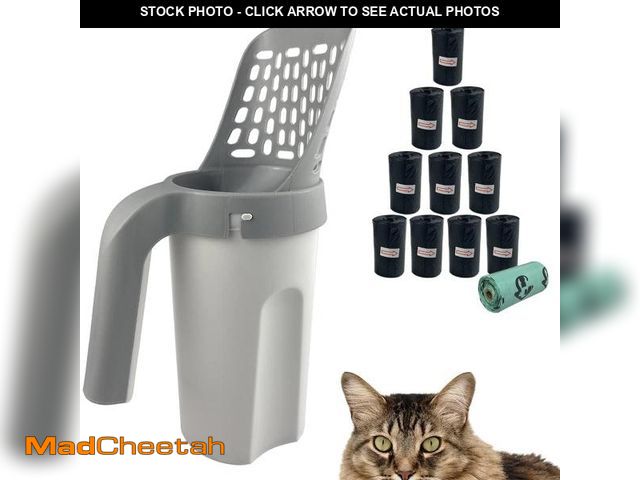 Lot 74-12435667 - Esamploe Cat Litter Scooper with Trash Container,Portable Litter Scoop Holder,Litter Scoop with Hold...