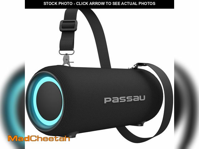 Lot 74-12606382 - Passau Portable Bluetooth Speakers Loud 40W Peak Stereo Sound, Passive Radiators-Deep Bass, All Day ...