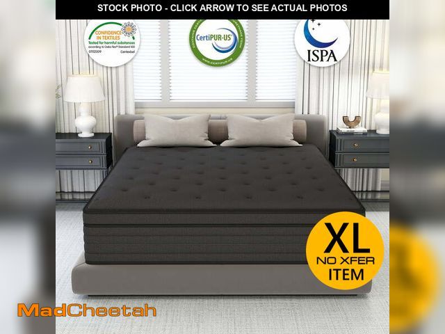 Lot 74-12668304 - 14 inch King Mattress,Hybrid Mattresses Medium Firm in a Box - UNUSED