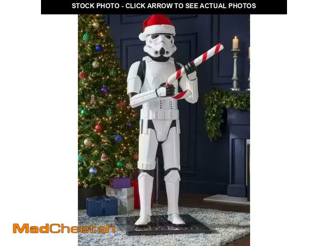 Lot 74-13797063 - Seasonal Visions 6ft Stormtrooper Animated Christmas Decor | Star Wars Animatronic Figure with Acces...