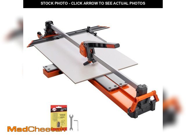 Lot 74-14291785 - SKYSHALO 47.2 in. Tile Cutter with Tungsten Carbide Blade and Adjustable Portable, Cuts Through Cera...