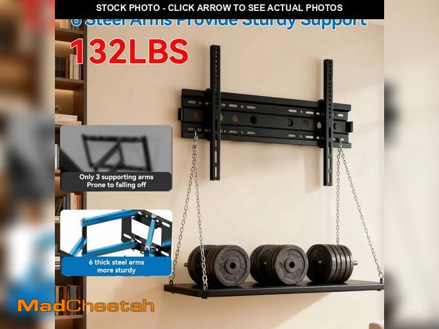 Lot 74-12889614 - Full Motion TV Wall Mount Bracket for 32-80 inch TVs, Articulating Arms with Swivel Tilt Extension, ...