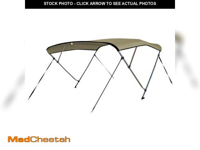 Lot 74-12103971 - Leader Accessories 4 Bow Bimini Boat Top with Aluminum Fram 10 Colors 13 Sizes - UNUSED