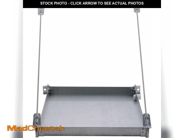 Lot 74-13835943 - HoldRite QuickStand 28-1/2 Inch Wall Mounted Water Heater Platform, Up to 50 Gallons, PVC Drain Fitt...