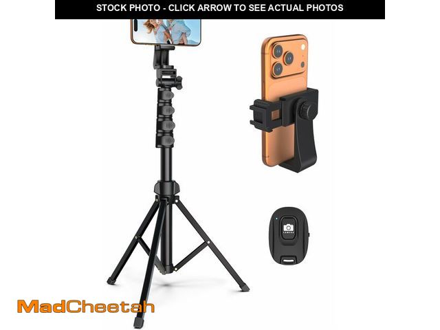 Lot 74-14269537 - Liphisy 64Ã¢â¬Â Tripod for Cell Phone &amp; Camera, Phone Tripod with Remote and Phone Holder, Stu...