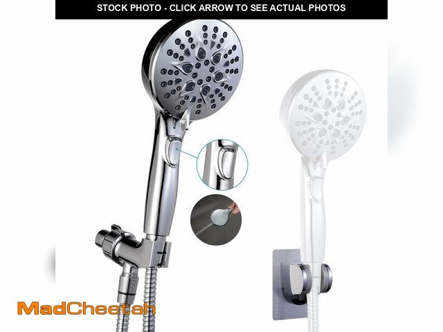 Lot 74-14426868 - GwernKB Handheld Shower Head with ON OFF Switch &amp; 79in Stainless Steel Hose - UNUSED
