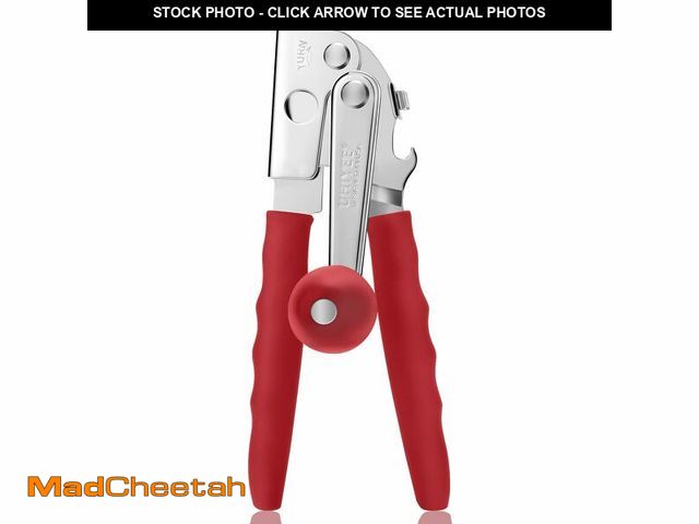 Lot 74-13623434 - Commercial Can Opener, UHIYEE Hand Crank Can Opener Manual Heavy Duty with Comfortable Extra-long Ha...