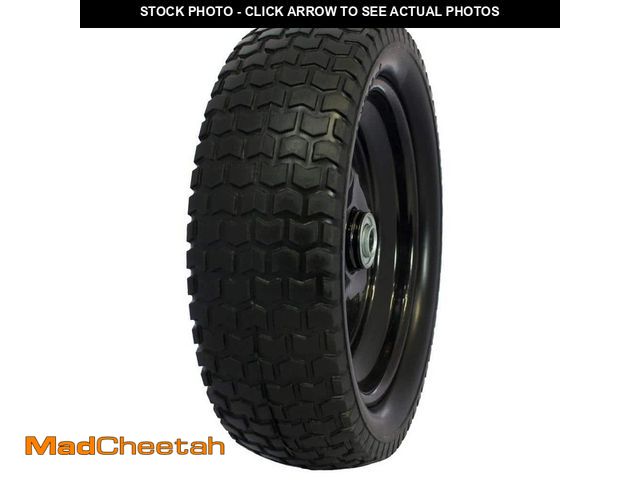 Lot 74-14258103 - Marathon Universal Fit Flat-Free 12 in. Tire and Wheel Assembly Replacement for Air-Filled Garden Ca...