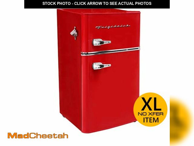 Lot 74-12630132 - Frigidaire Retro Compact Fridge Freezer Combo, 3.1 cu. ft. Capacity, Small Top Freezer Refrigerator,...