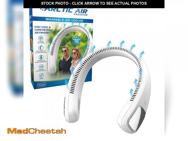 Lot 74-12527495 - Arctic Air Freedom Neck Cooler, Portable Neck Fan with 3 Fan Speeds, USB Charging, 6-Hour Battery - ...