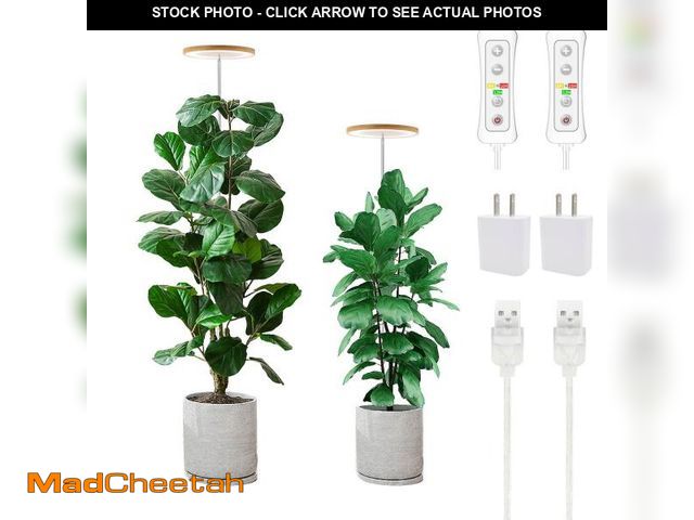 Lot 74-12315458 - yadoker Plant Grow Light, LED Growing Light Full Spectrum for Indoor Plants,Height Adjustable, Autom...