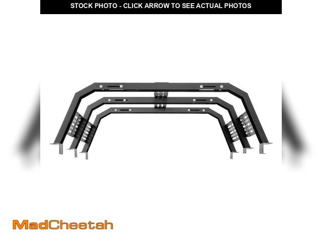 Lot 74-14291094 - SKYSHALO Overland Truck Bed Rack, 54.3-68.3in. Width, Adjustable Overland Bed Cargo Rack with Sideba...