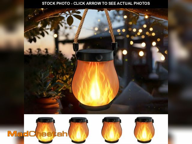 Lot 74-14263773 - 4 Pack 2 Lighting Modes, Dual Charging USB &amp; Solar, Gen2 Solar Lanterns Outdoor Waterproof, Sola...