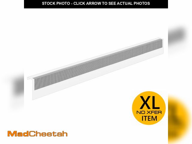 Lot 74-12785785 - Baseboarders Basic Series 6 ft (72 in) Galvanized Steel Easy Slip-On Baseboard Heater Cover, Rust Re...